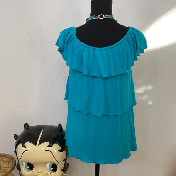 Cable and Gauge Sleeveless Ruffle Top Size S - Picture 5 of 5